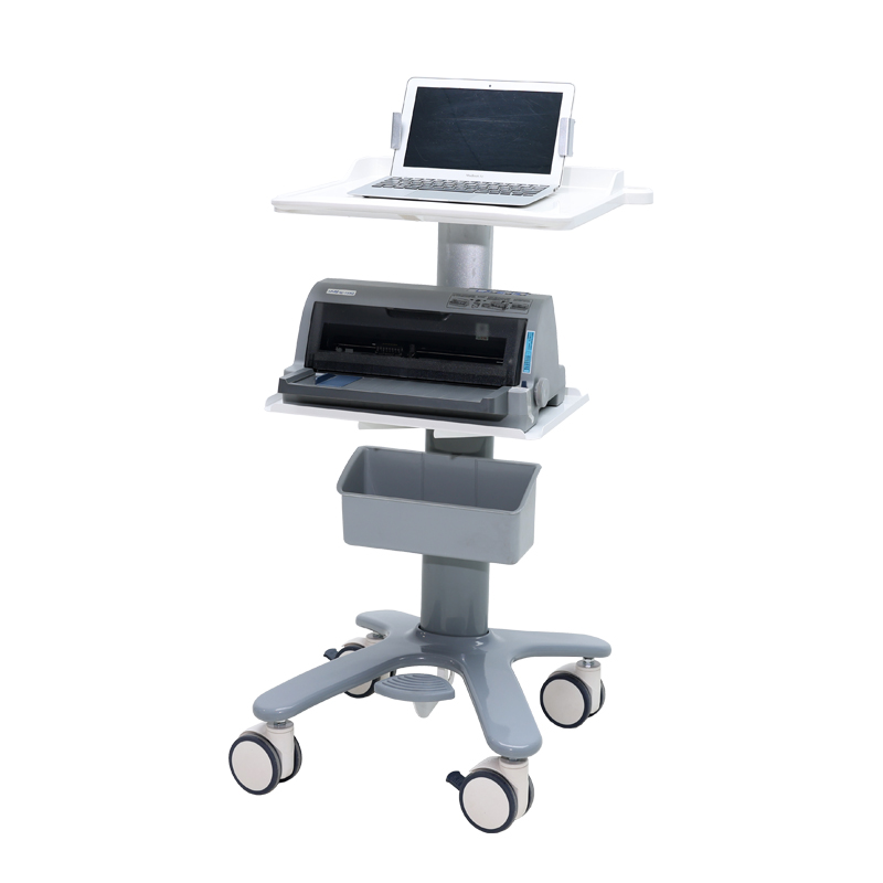 ZP61002 computer cart with Printer tray